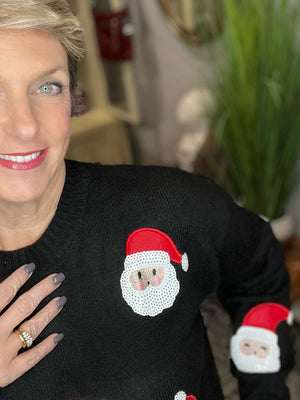 Santa Baby Sequin Sweater