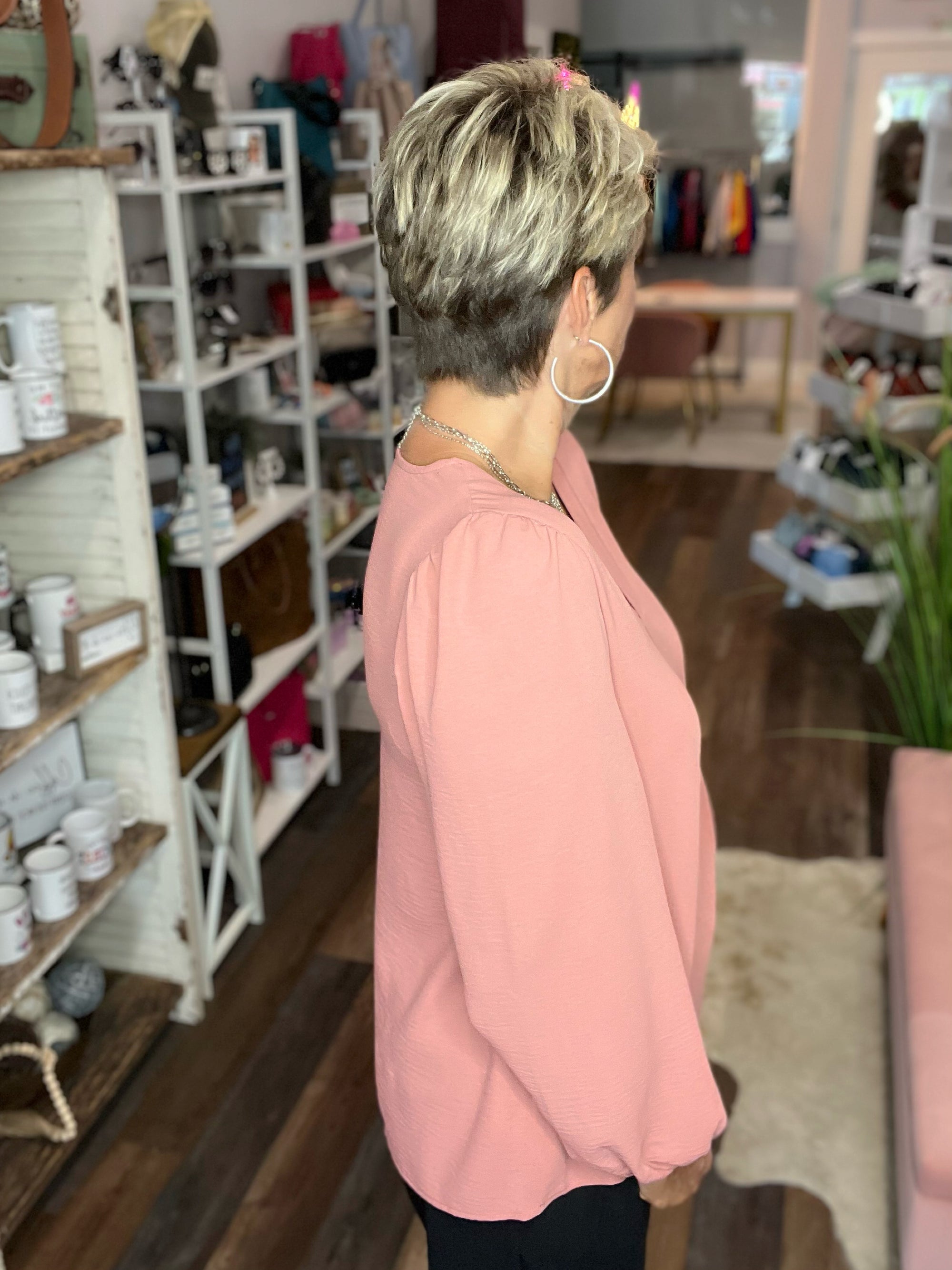 The Margie Front Pleat Blouse