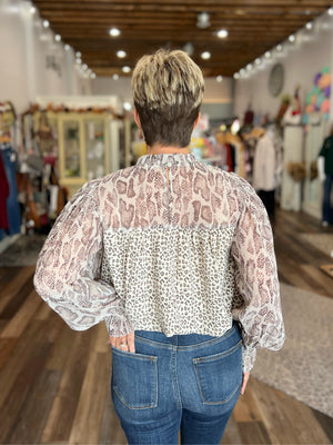 Cheetah Charm Top