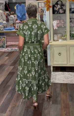 The Olive Grove Midi-Dress