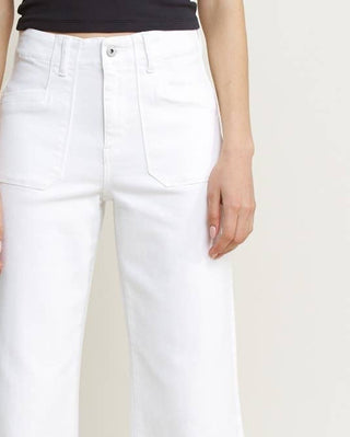 Better than Basic High Rise Cropped Denim in White