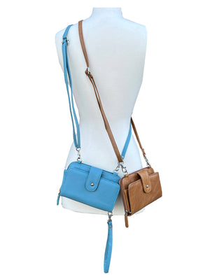 Phone Pouch with Credit Card Slots and Shoulder Strap