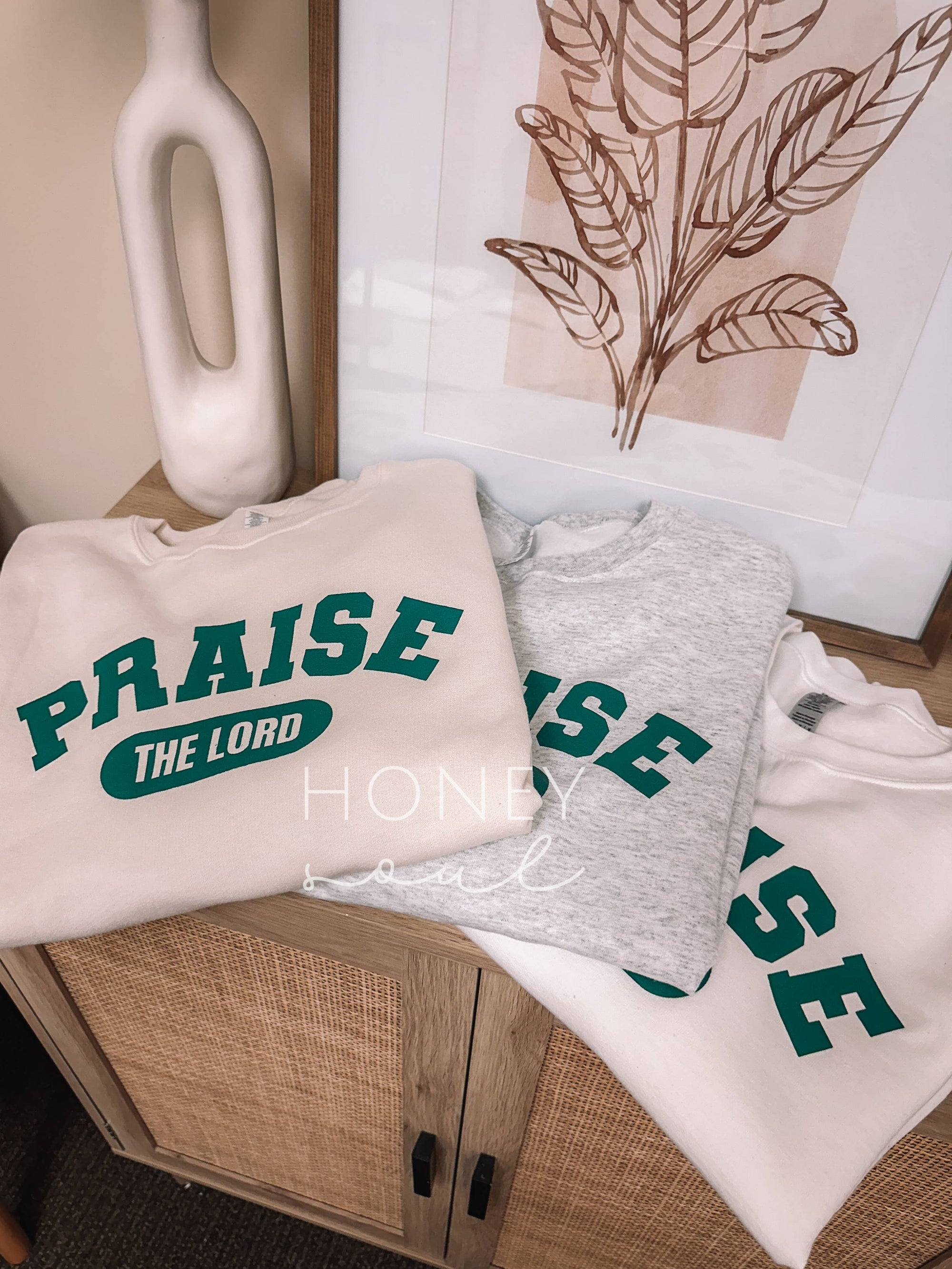 Praise The Lord Graphic Screen Print Sweatshirt