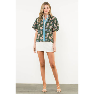 THML Olive Grove Blouse