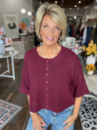 Wine & Dine Button Cardigan