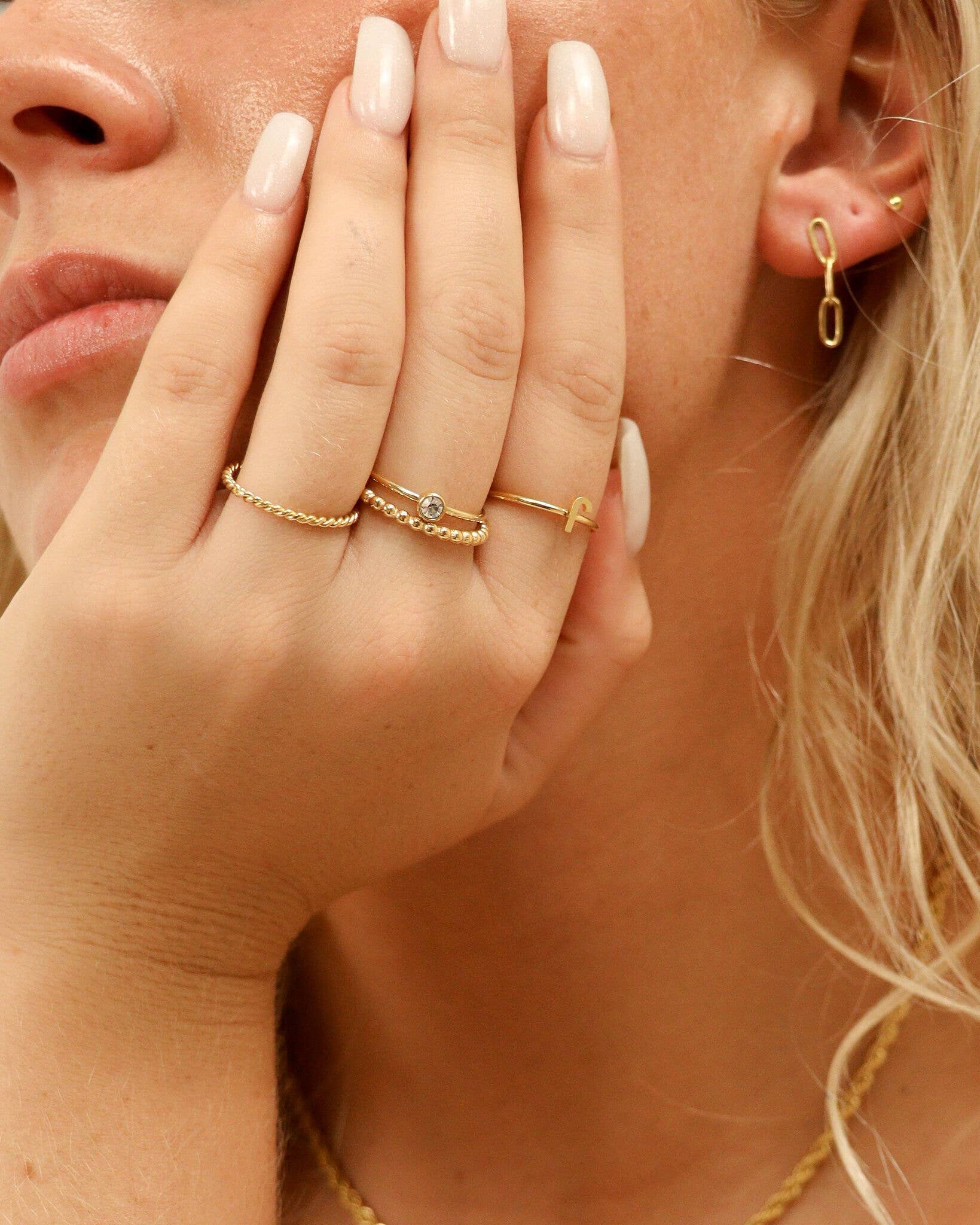 Stainless Steel Braided Stacking Ring - Hypoallergenic