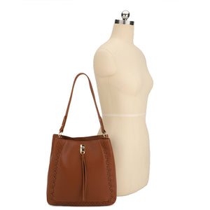 Jean Whipstitch Shoulder Bag