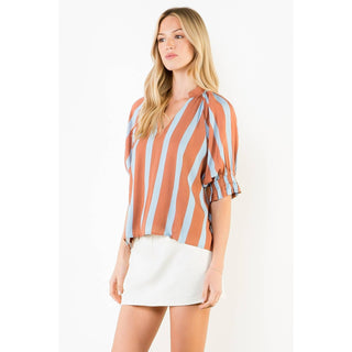 THML Blue Ridge Stripe Blouse