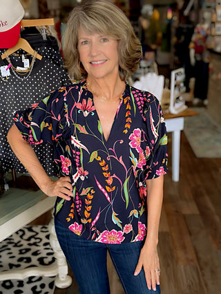 THML Midnight Garden Blouse