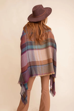 Multi-Color Plaid Wrap