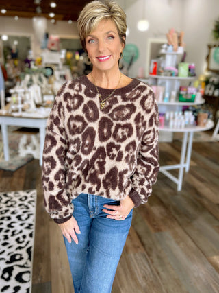 Wildly Cozy Leopard Sweater
