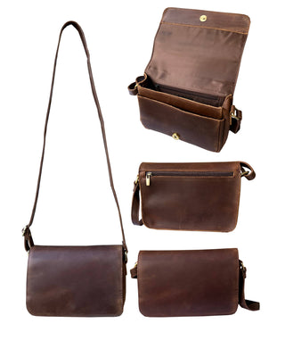 Crazy Horse Genuine Leather Crossbody