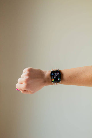 Tan Checkerboard Adjustable Elastic