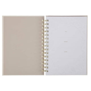 Journal Wirebound Ivory Floral Everything Beautiful Ecc 3:11