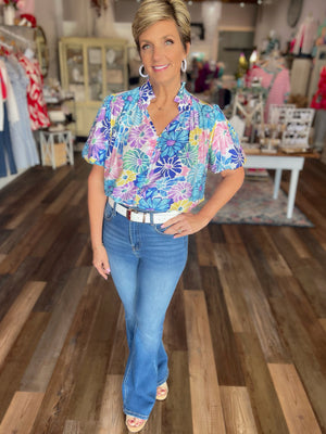 Be Bright Floral Top