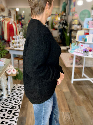 Classic Crew Neck Sweater in Black