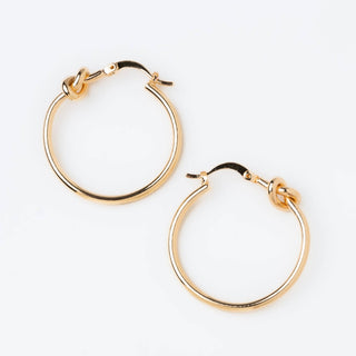 Classic Knotted Hoop Nickel-Free Earrings