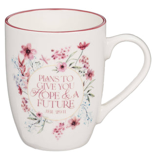Maroon Mug with Wreath - Jerimiah 29:11
