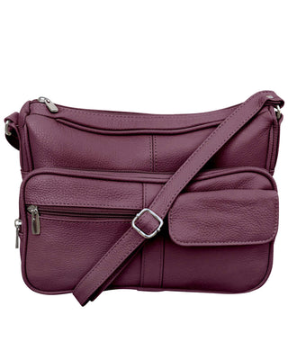 Crossbody Shoulder Bag with Front Organizer