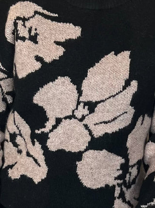 Floral Knit Sweater
