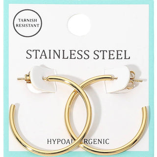 Stainless Steel Hoop Earrings