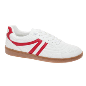 The Retro Rally Sneaker – Red & White
