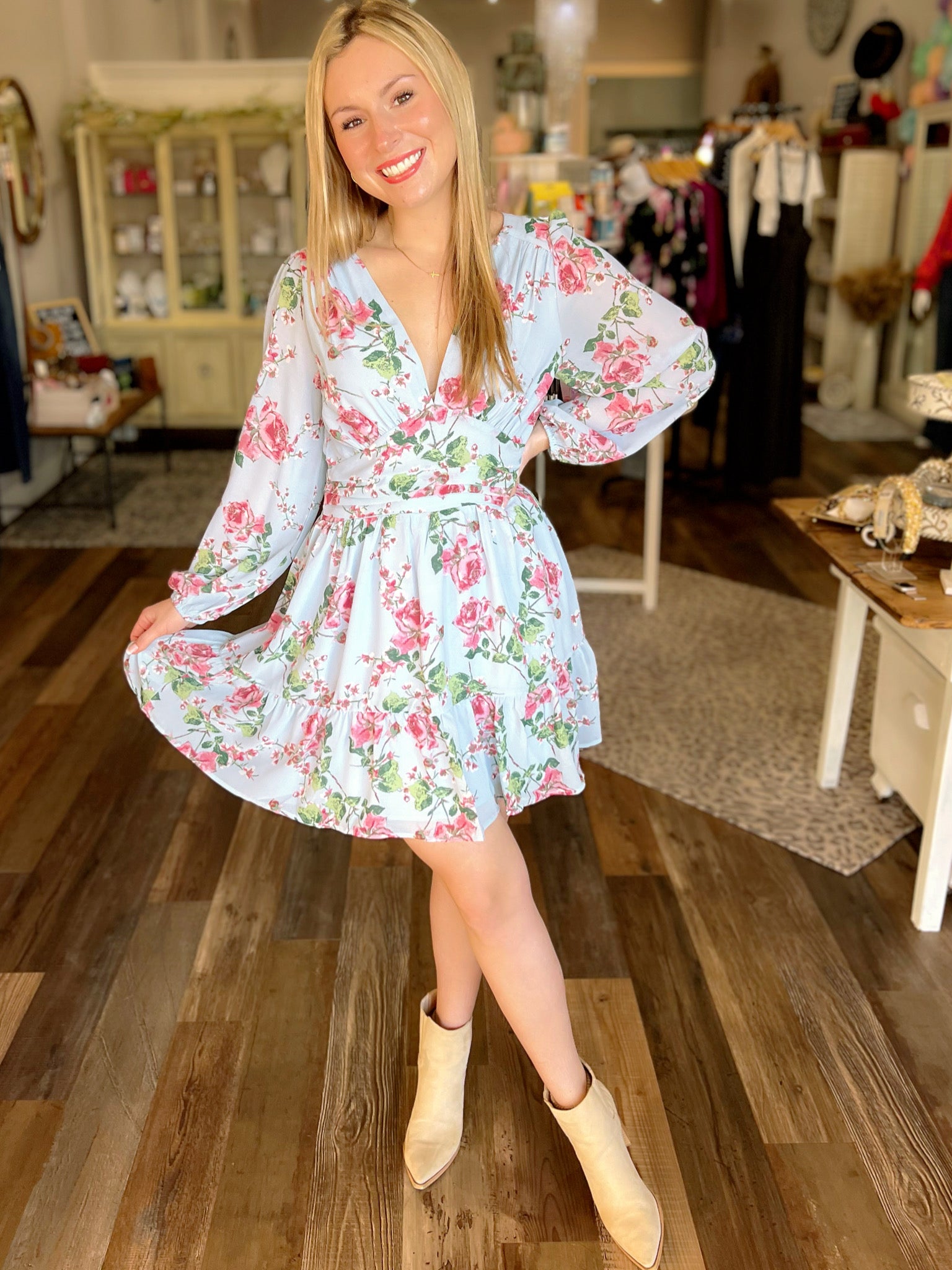 Melissa Floral Print Dress