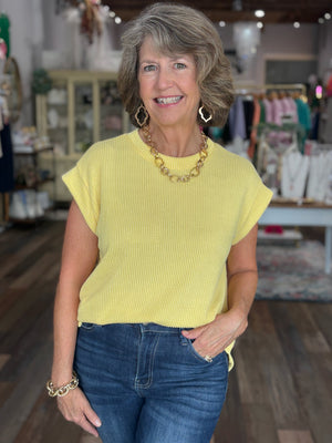 Sunshine Ribbed Knit Top