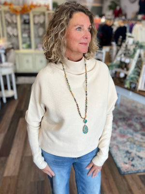 Cozy Knit Turtleneck Pullover
