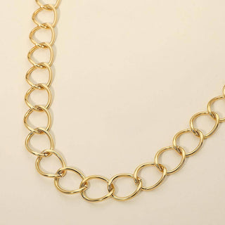 Chunk Link Chain Necklace - Stainless Steel