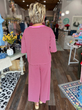 Easy Breezy Set in Pink and Brown - RESTOCK - NEW COLOR!