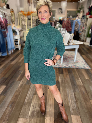 The Evergreen Essence Sweater Dress