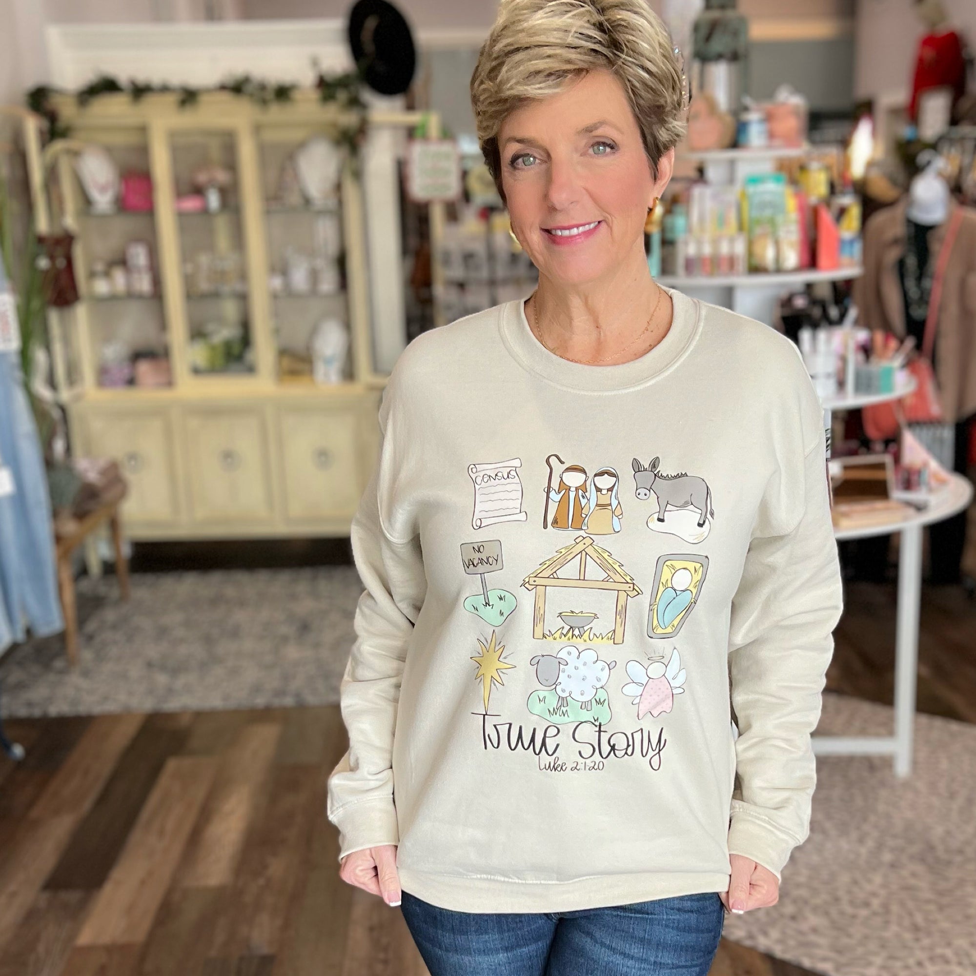 True Story Crew Neck Sweatshirt