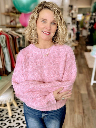 Brightside Cable Knit Sweater