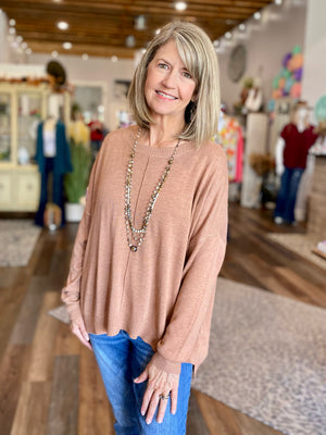 Extended Shoulder Sweater