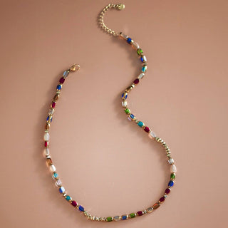 Colorful Beaded Necklace - Waterproof and Tarnish Resistant