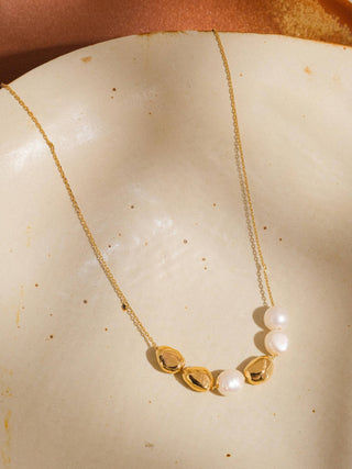 Maud 18K Gold Freshwater Pearl Beaded Necklace