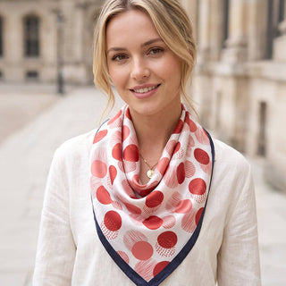Abstract Dot Pattern Square Bandana Scarf