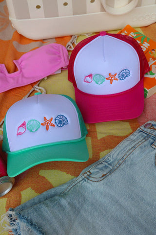 Shell Foam Embroidered Trucker Hat