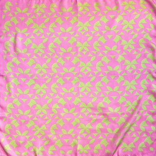 Retro Geometric Pattern Print Square Bandana Scarf
