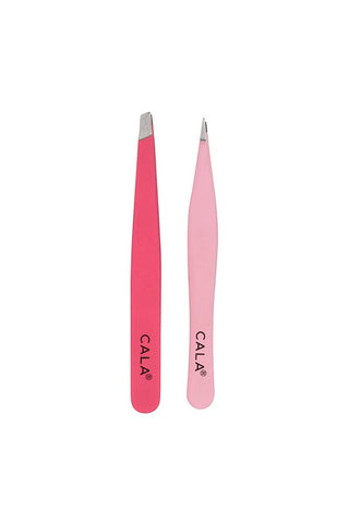 Coral Soft Touch Tweezer Duo Set -