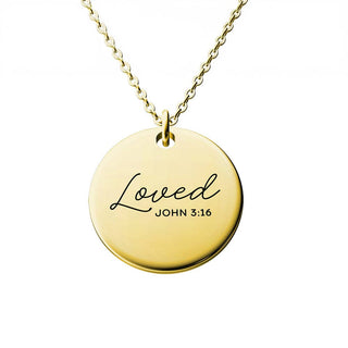 Loved John 3:16 Necklace