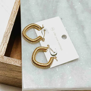 Kinsley Waterproof Hoop Earrings