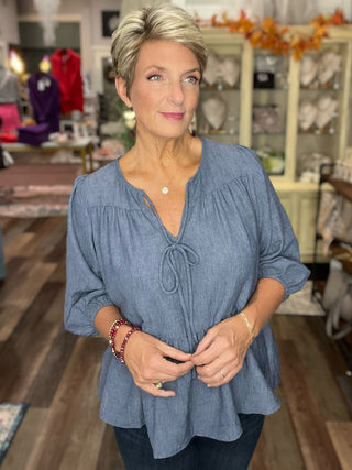 The Willow Tie-Front Blouse