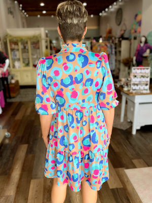 Just Spotted Cheetah Print Dress