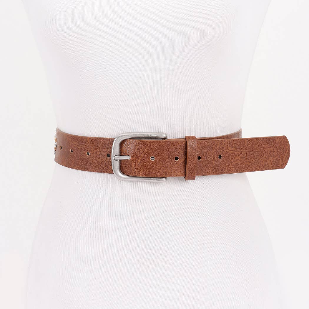 Classic Buckle Leather Belt