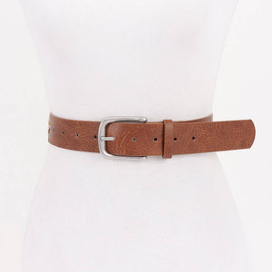 Classic Buckle Leather Belt