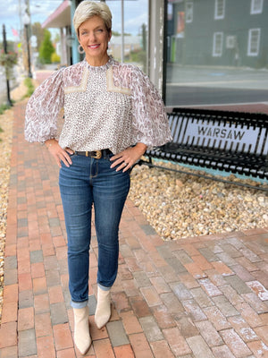 Cheetah Charm Top