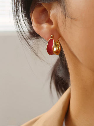 Candid 18K Gold Non-Tarnish Classic Hoop Earring