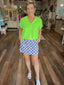Color Pop Floral Skort